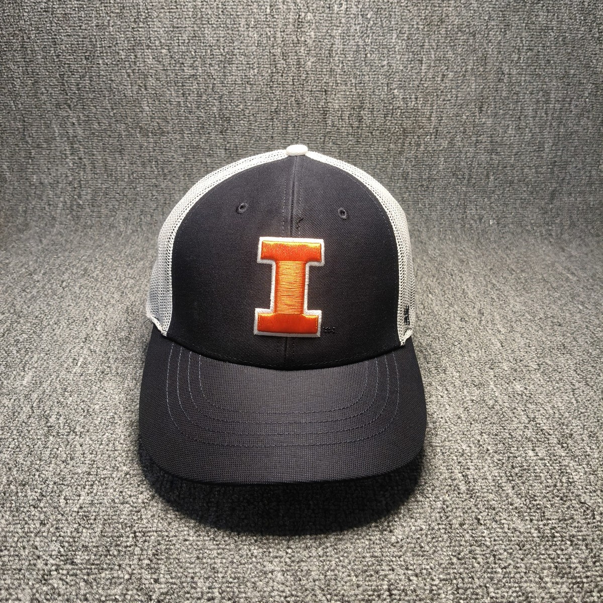 47 Brand Illinois Fighting Illini Trucker Snapback Hat Cap Navy White NCAA