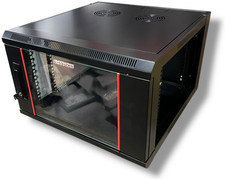 Sysrack 6U Wall Mount Server Cabinet w/ Locking Glass Door NO SIDES 