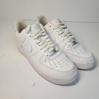 Nike Air Force 1 Low Triple White CW2288-111 Men's Size 10 Leather Sneakers
