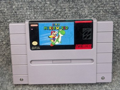 Super Mario World (Super Nintendo SNES, 1992) Cartridge Only Authentic Tested!