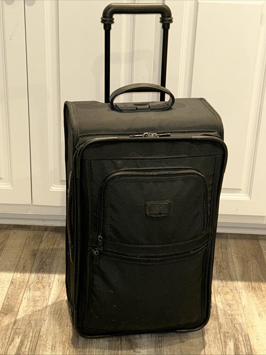 TUMI Alpha Black 22” Upright Carry-On Luggage, Nylon – Model
