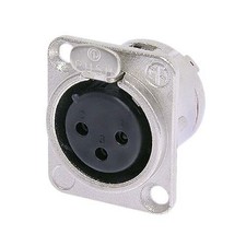 Neutrik NC3FD-L-1 3-Pin XLR Female Chassis Connector