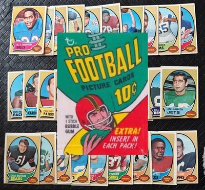 1970 Topps NFL FOOTBALL Trading Cards Complete Your Set U Pick 1/2 OJ Simpson