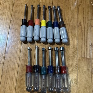 4196 4197 Craftsman 2 Sets 7 Pc Nut Driver Metric 5-11 MM SAE 3/16-1/2 No 5/16