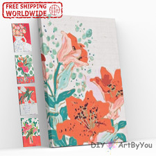 Flower Abstract Paint by Numbers Kit Beginner Draw Oil Kids Adult Wall DIY