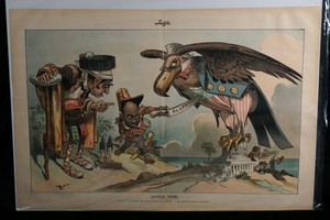 Original 1904 Judge Magazine Rare Political Cartoon "Advice Free" Zim (BKS)