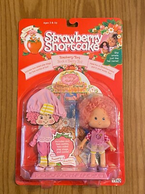 RASPBERRY TART ROCK N BERRY ROLL STRAWBERRY SHORTCAKE DOLL NIP THQ 1991 MINT