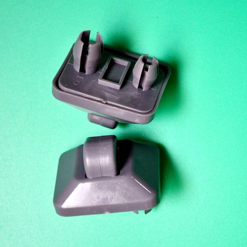 2pcs Gray Inner Sun Visor Clips Hook Bracket Mounting Repair Components for Audi - Picture 4 of 5