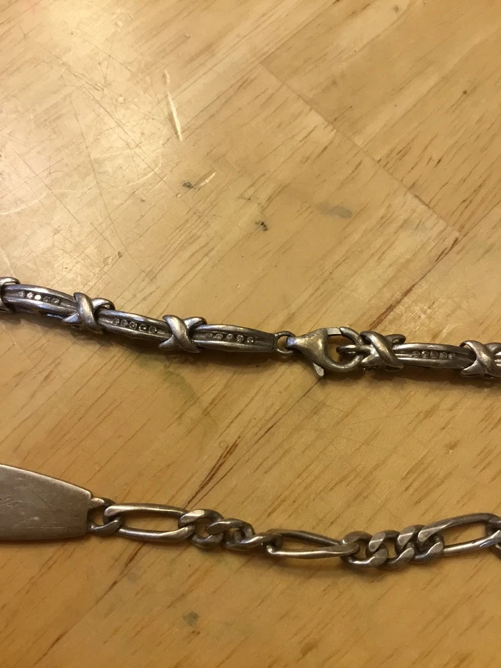 Lote roto de plata de ley 925 con diamantes de Jared $250 nuevo hecho en Italia Foto 4 de 4