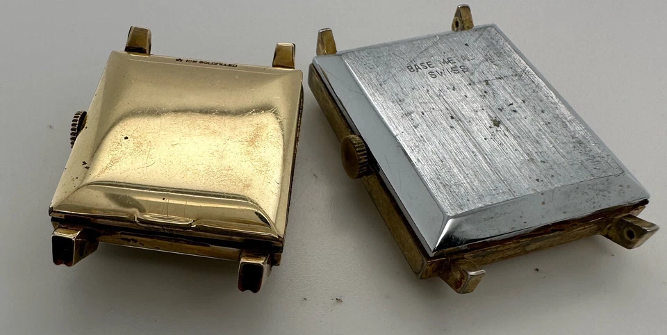 Lote de relojes suizos de cuerda manual para hombre Lucerna/Boulevard para piezas/reparación 10 k GF Foto 4 de 4