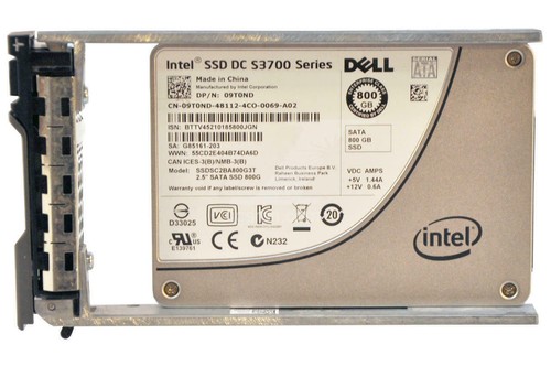SSDSC2BA800G3T Dell Intel DC S3700 800GB SATA 6Gb/s 2.5" SSD 9T0ND 09T0ND