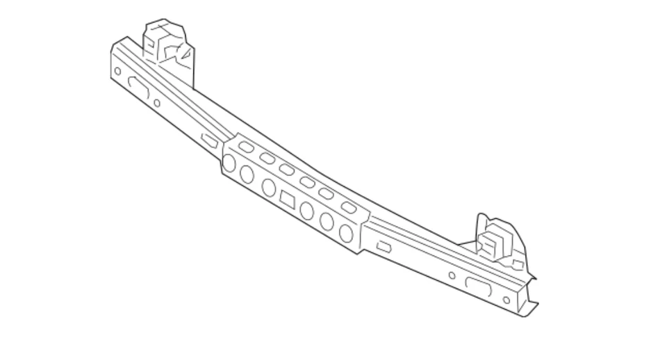 New! 2007-2012 Hyundai Veracruz Front Reinforcement Impact Bar OEM 86530-3J000 Foto 2 de 4
