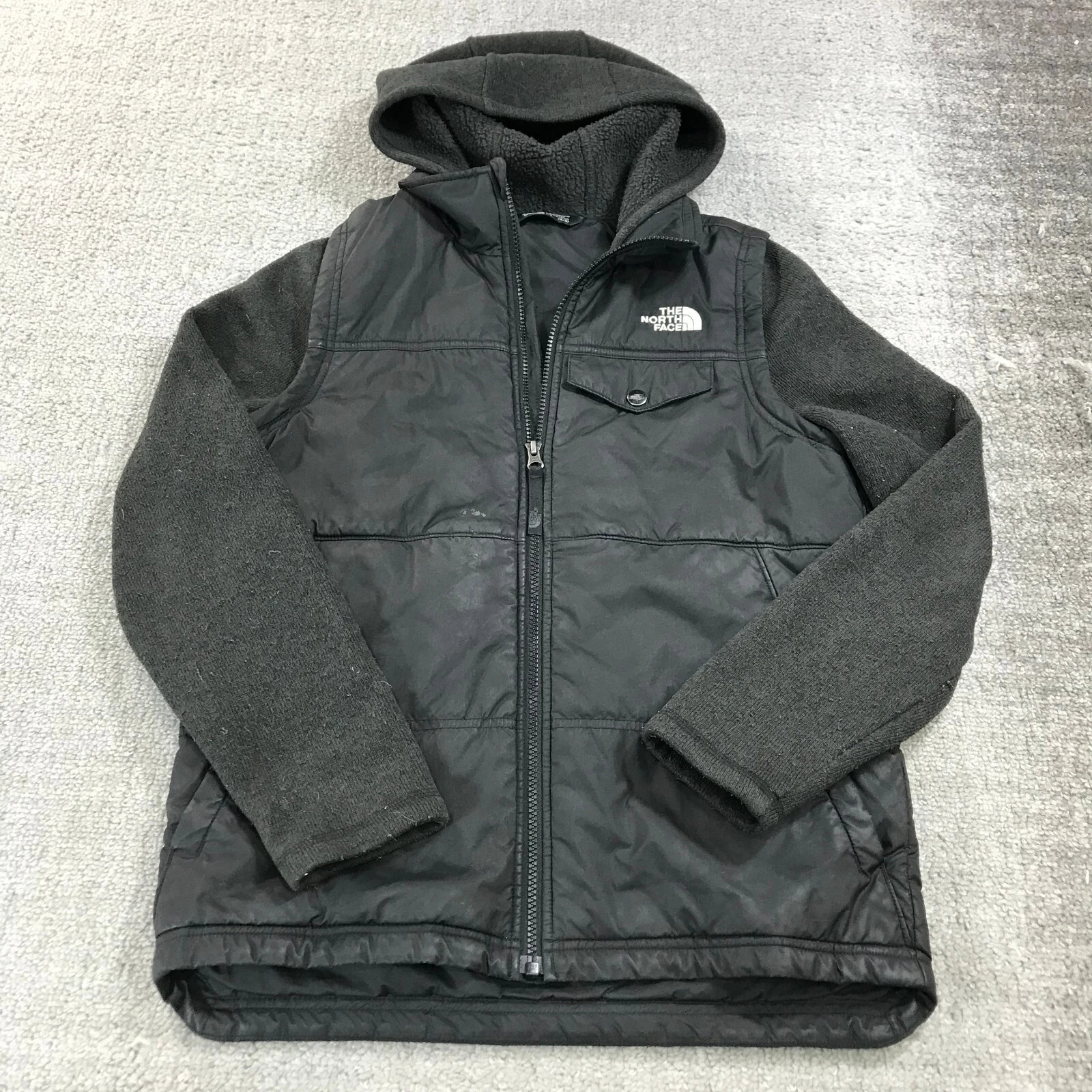 north-face hybrid fleece casual jacket