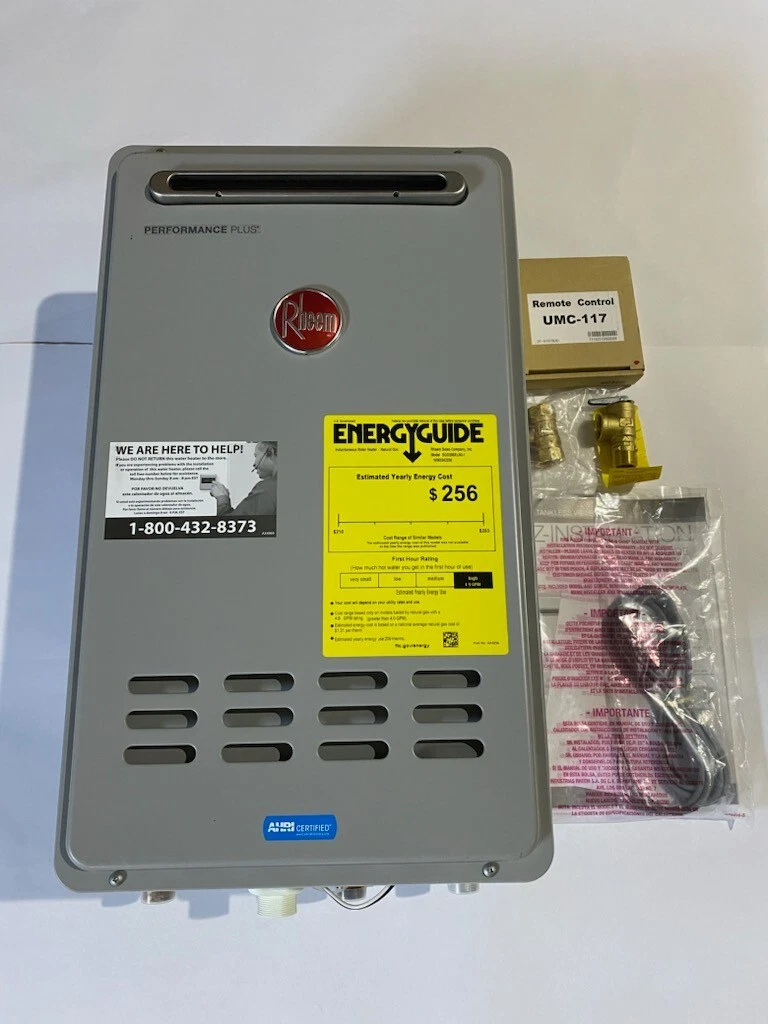 Rheem Performance Plus Natural Gas Outdoor Tankless Water Heater ECO200XLN3- 1 *2 | eBay