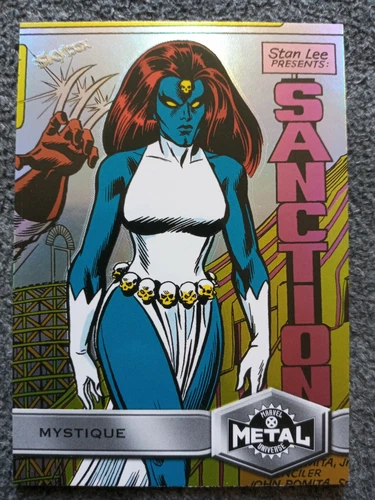 2020 UPPER DECK MARVEL X-MEN METAL UNIVERSE HIGH SERIES MYSTIQUE BASE CARD#187