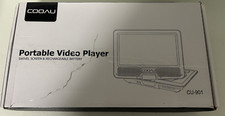 COOAU Portable DVD Player with 9  HD Large Swivel Screen Purple
