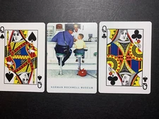 swap playing cards  NORMAN ROCKWELL   Lot of 2 BLACK  Queens   THE RUNAWAY