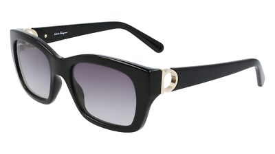 Salvatore Ferragamo SF
1012S 001 Black Sunglasses with Gradient Grey Lenses Salvatore Ferragamo Sunglasses SF1012S 001 Black Gray  main image 2