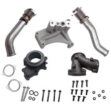 For 99.5-03 Ford 7.3l Turbo Up Pipe Kit With Non-ebpv Pedestal Exhaust Housing