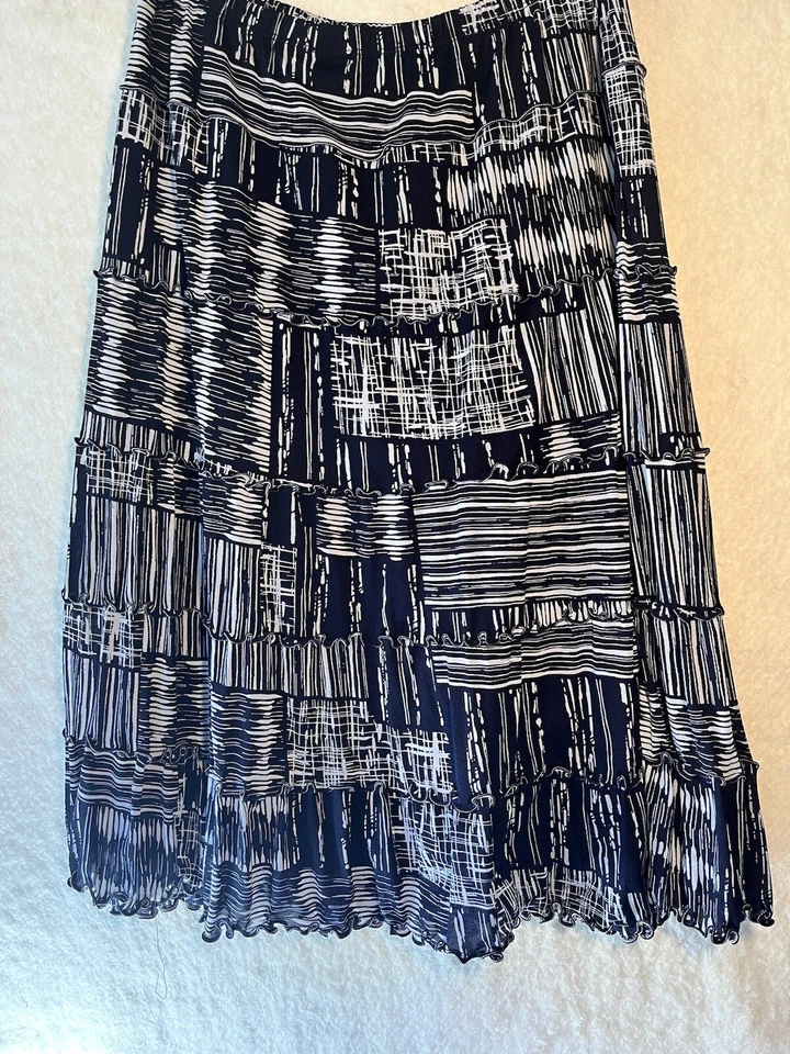 JM коллекции с подкладкой с оборками тянуть на эластичный пояс юбка размер M - Изображение 2 из 4