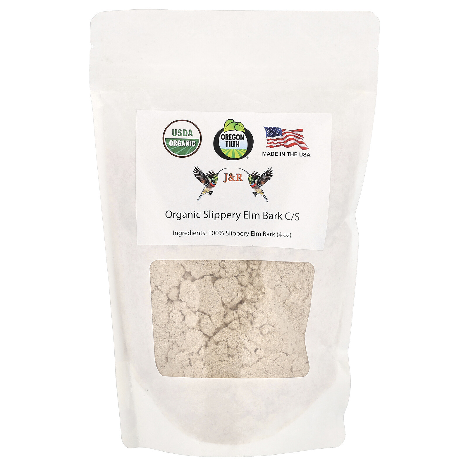 Органическая кора вяза скользкого, 4 унции