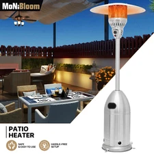 84" Outdoor Freestanding Steel 41000 BTU Propane Commercial Patio Heater w/Wheel