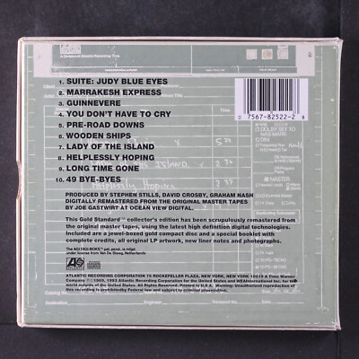 CROSBY, STILLS & NASH: crosby, stills & nash ATLANTIC CD | eBay