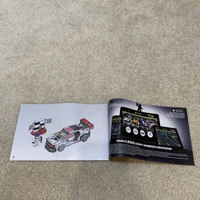 LEGO 75873 Audi R8 LMS Ultra Speed Champions Toy Set Instruction Manual Booklet