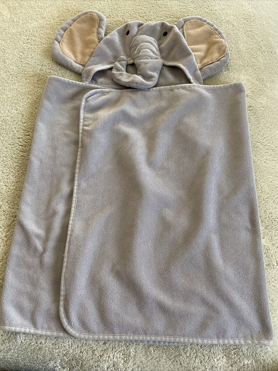 Circo Gray Elephant Brown Ears Hooded Microfiber Bath Pool Large