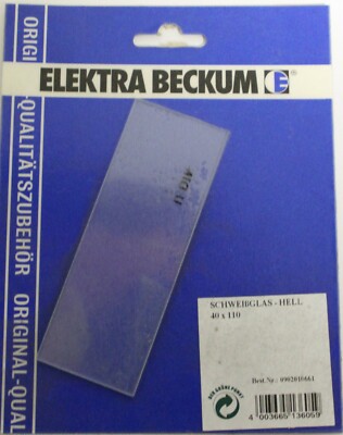 5 Stück Elektra Beckum Schweißglas hell 40 x 110 (0902010661)