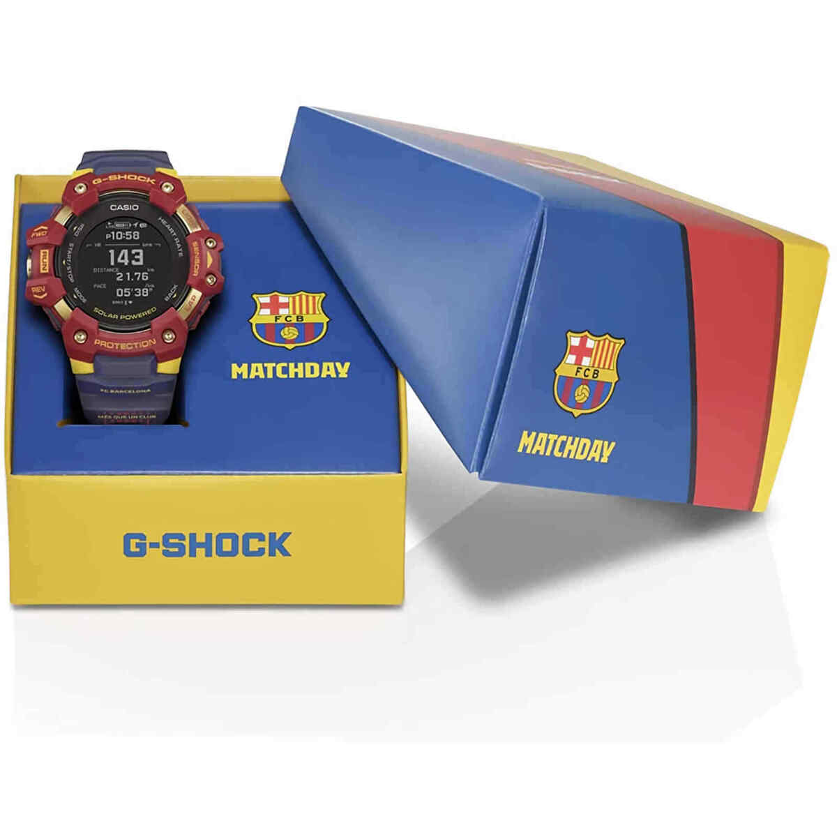 Casio G-Shock GBD-H1000BAR-4JR G-SQUAD FC BARCELONA MATCHDAY SPECIAL Men's  Watch