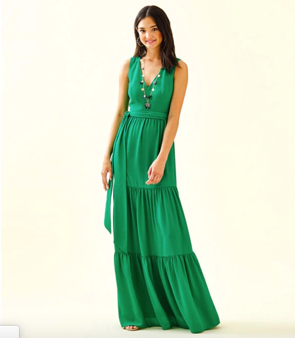 lilly pulitzer maurine maxi dress Lilly Pulitzer Maurine Maxi Dress Emerald Isle Size 2