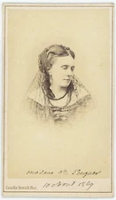 CDV 1869. Léocadie Hersent-Penquer, Poet. Woman Of Letters. Sending. Brest.