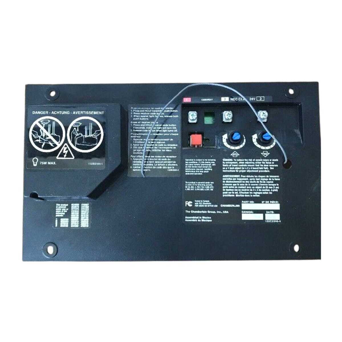 Liftmaster Chamberlain Circuit Board End Panel Red Learn Liftmaster Chamberlain Circuit Board End Panel Red Learn