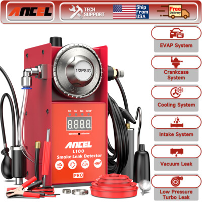 ANCEL L100 Pro Car EVAP Vacuum Fuel Leak Detector with Built-in Air Compressor