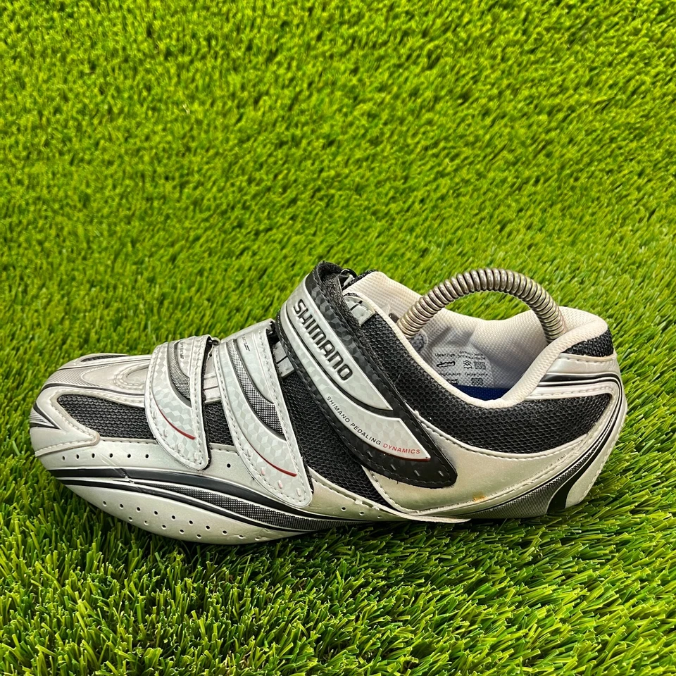 Tênis Shimano Road Bike masculino tamanho 6-7 prata atlético ciclismo ao ar livre - Imagem 3 de 4