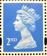 GB 1993 SG1670 QEII - QUESTA 2ND BRIGHT BLUE MACHIN DEFINITIVE - MNH