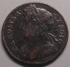 1660-1685 Charles II Half-Penny Coin-Good Condition-Collectable Coin