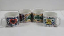 Tabletops Unlimited Mugs ~ Happy Everything ~ Set of 4