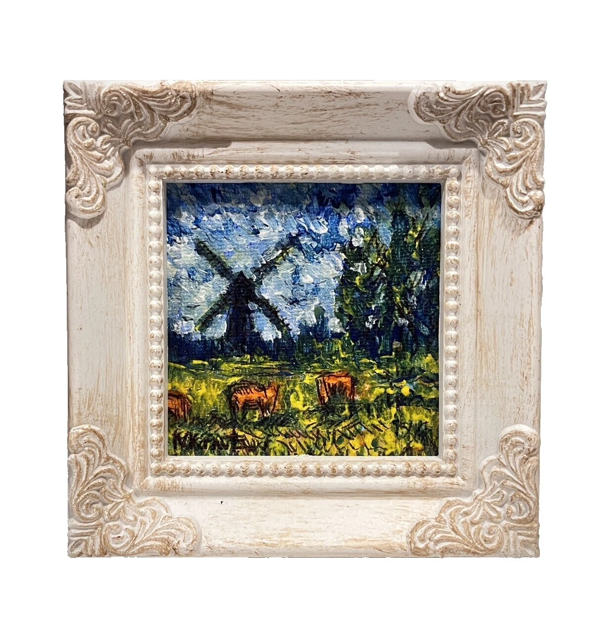 Pinturas de arte religioso en miniatura de lona