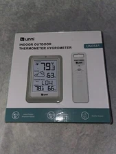 Unni Indoor Outdoor Thermometer Hygrometer Wireless Weather Station UN0581 E21