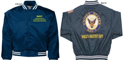 SINGAPORE NAVAL BASE*SEMBAWANG* EMBROIDERED SATIN JACKET