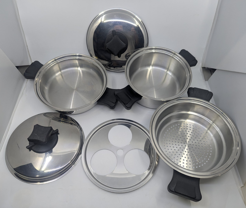 Health Craft 5 Ply Nicromium Surgical Steel Egg Poacher sauce pan and inserts