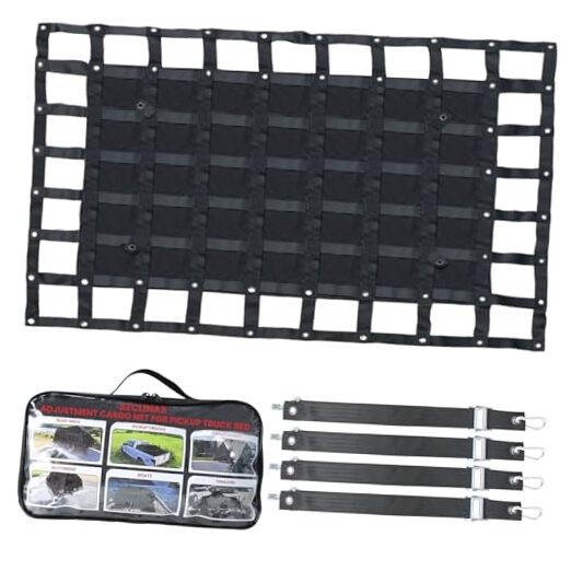 Heavy Duty 96x96 Inch Mesh Trailer Truck Cargo Net for Pickup Truck Beds
