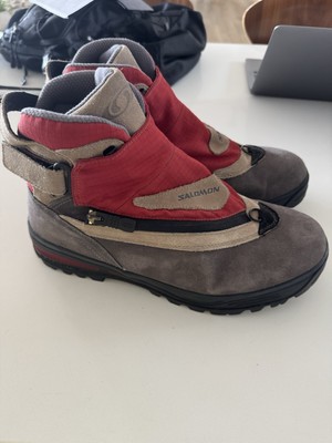 Salomon Hiking Boots Vintage Adventure 7 Red Gray Gorpcore  display picture 1
