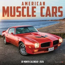 American Muscle Cars 2026 Mini Wall Calendar by Willow Creek Press