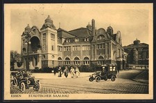 Essen, municipal hall building, postcard 1915