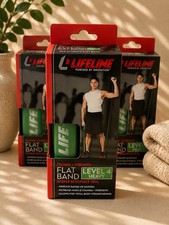 Lifeline Flat Band-LEVEL 4 HEAVY - Rubber Resistance Tool 3PACK