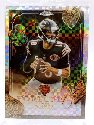 フォーチュンキャット　ラメカラー　極レア 2025 Topps Chrome - Fortune 15 Caleb Williams #F15-16 X-Fractor | eBay