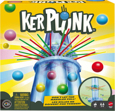 Mattel KerPlunk Kids Game, Easy-to-Learn Family Game for 2 to 4 Players, Don't L